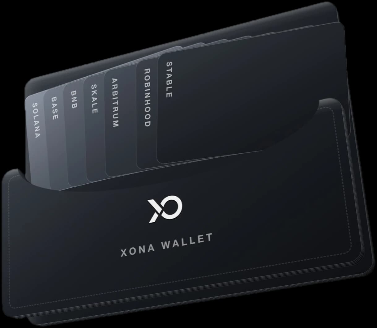 Xona Wallet - one wallet holding cards for Solana, Base and more networks